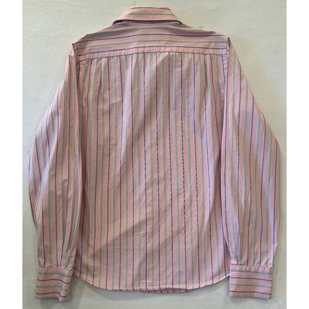 Abercrombie & Fitch Shirt Mens M Pink Striped Muscle Long Sleeve Button Up Prep - Picture 6 of 7